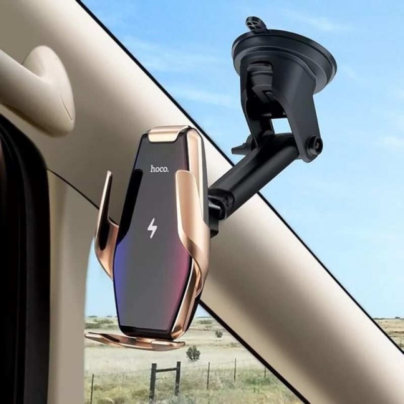 Hoco S14 Surpass Automatic Induction Wireless Charging Car Holder